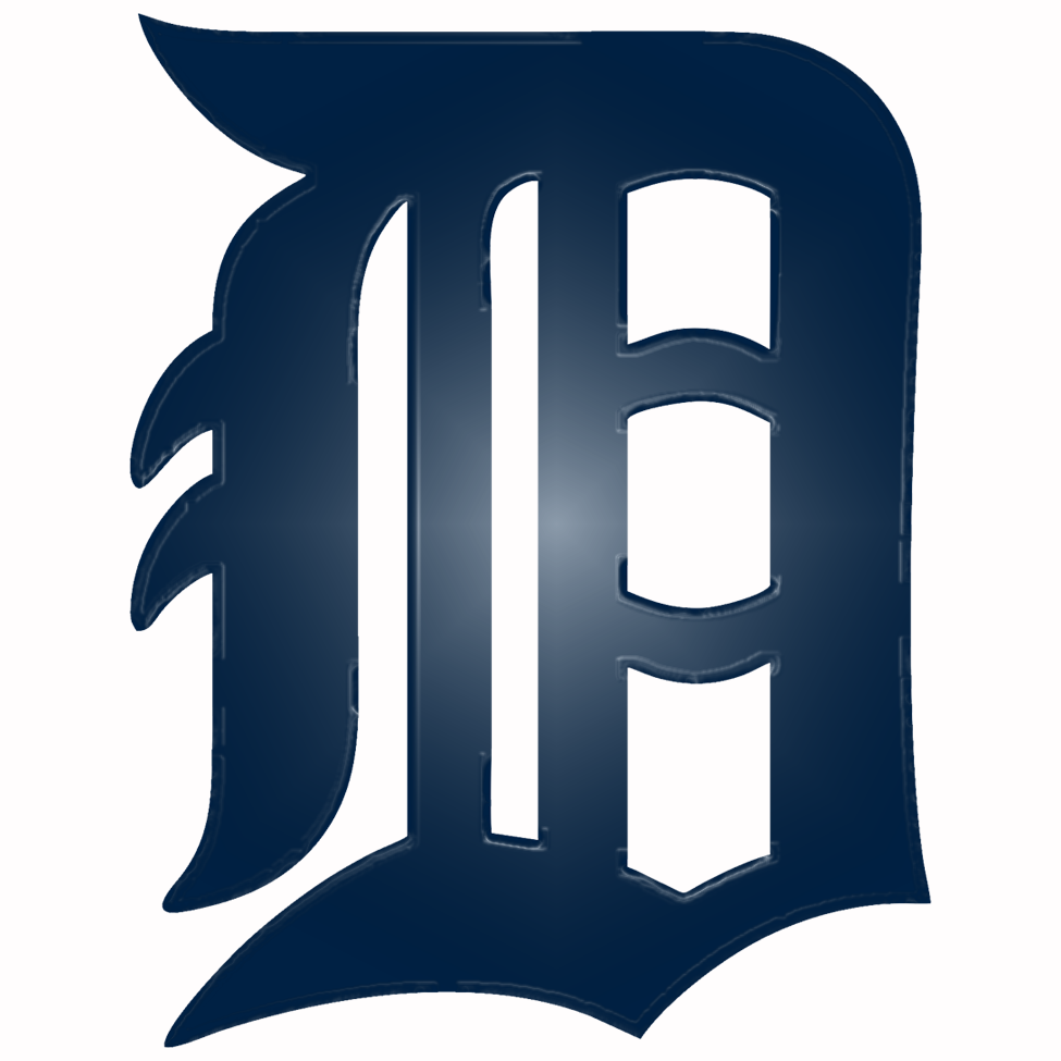 Detroit Tigers Plastic Effect Logo vinyl decal